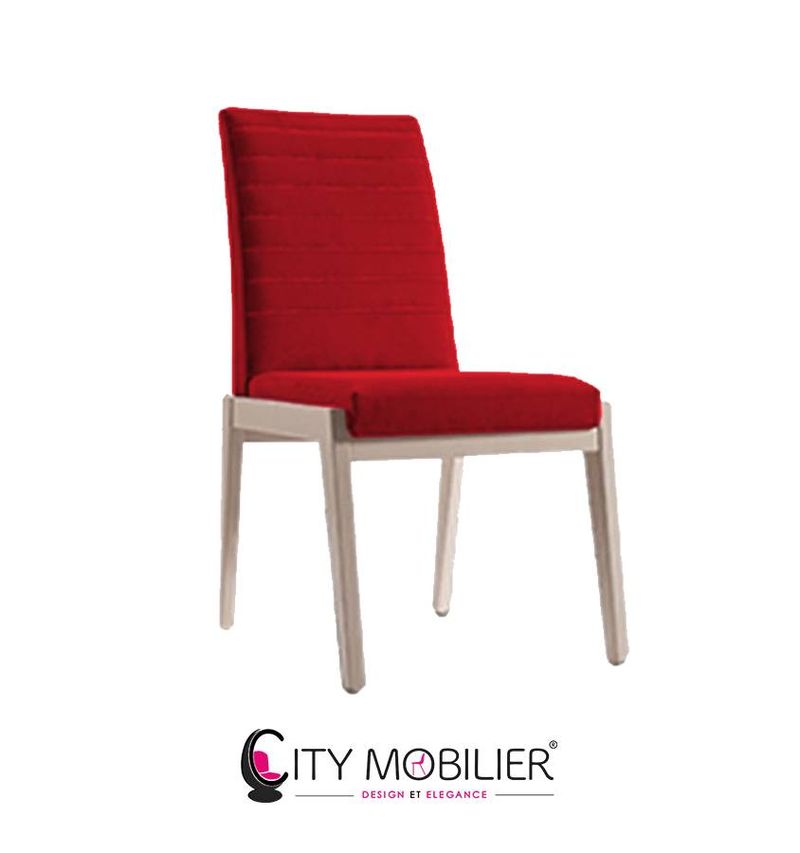 Chaise personnalisable matiere tissu ou simili cuir pour professionnel de la restauration à fécamp - city mobilier, fabricant de mobilier pour professionnels